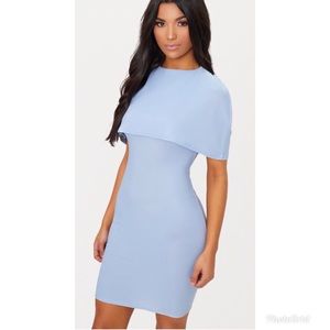 Light Blue Cape Dress